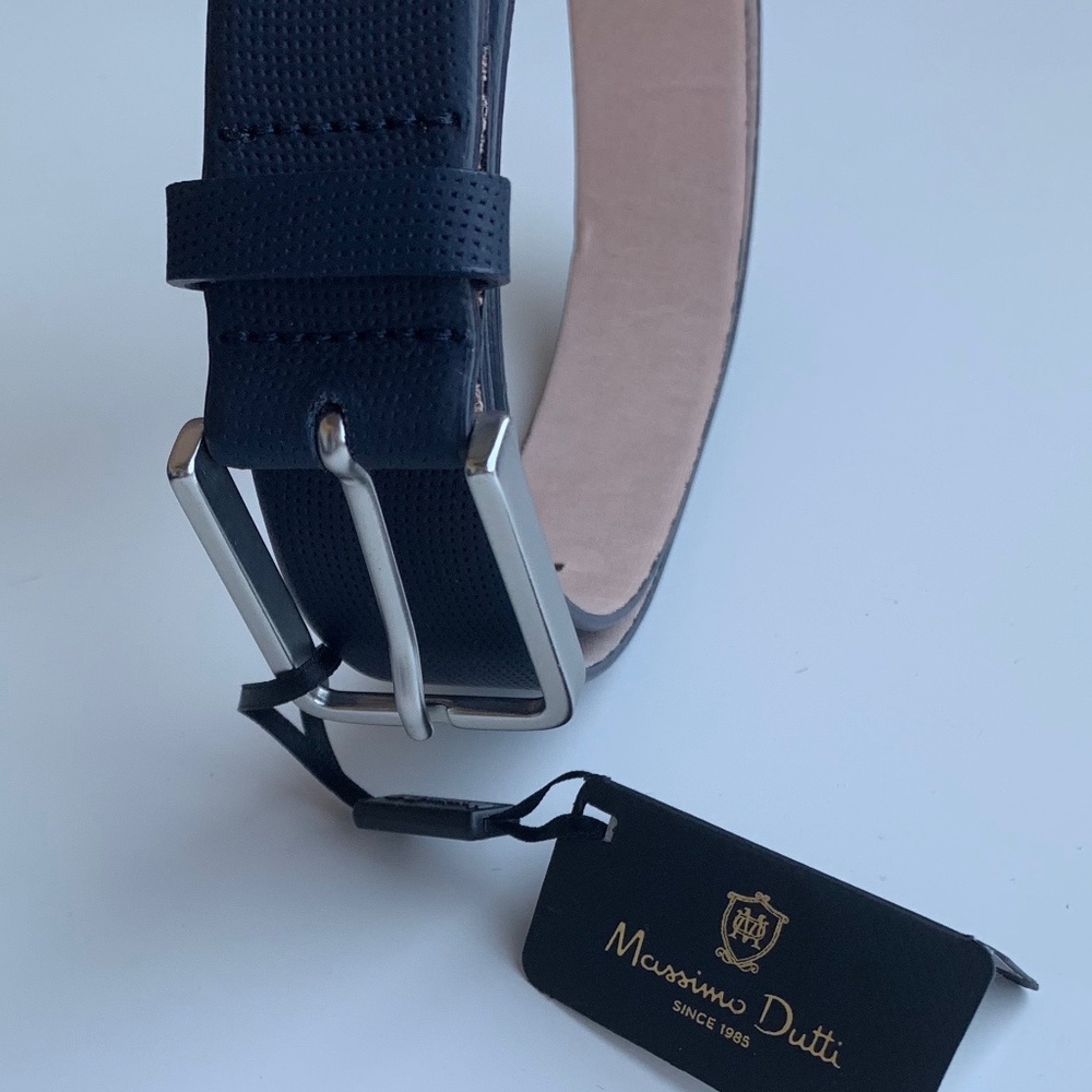 Dark Blue Massimo Dutti Men's Belt